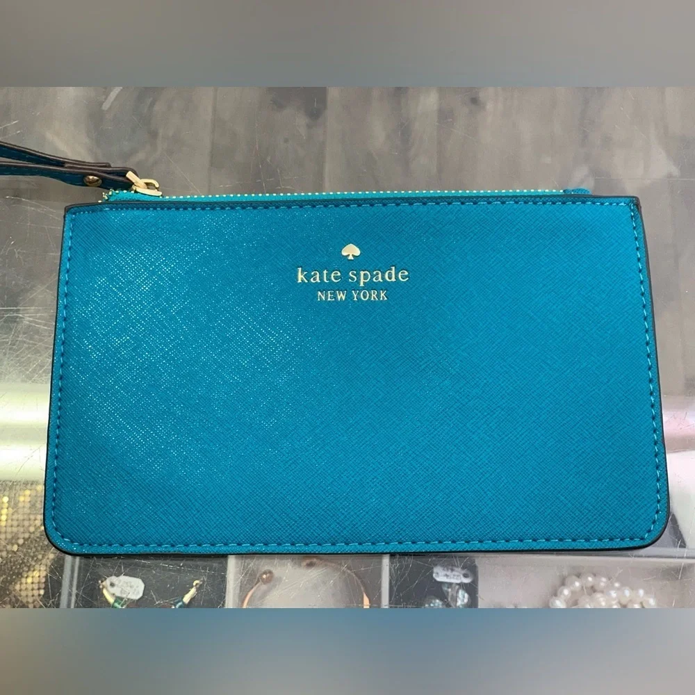 Kate Spade Blue Slim Wristlet